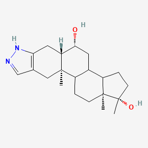 (2R,10S,11R,17S,18S)-2,17,18-trimethyl-6,7-diazapentacyclo[11.7.0.02,10.04,8.014,18]icosa-4(8),5-diene-11,17-diol