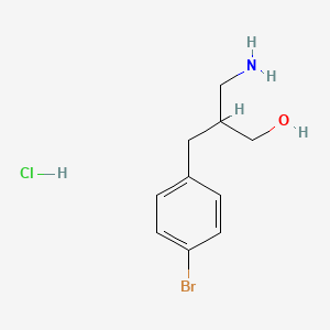 B1383318 3-Amino-2-[(4-bromophenyl)methyl]propan-1-ol hydrochloride CAS No. 1798731-05-1