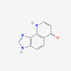 molecular formula C10H7N3O B13833194 3,9-Dihydroimidazo[4,5-h]quinolin-6-one 