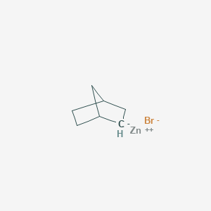 molecular formula C7H11BrZn B13833199 Exo-2-norbornylzinc bromide 0.5m solut& 