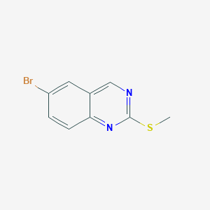 B1383320 6-Bromo-2-(methylsulfanyl)quinazoline CAS No. 1086385-16-1