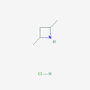 molecular formula C5H12ClN B1383322 2,4-二甲基氮杂环丁烷盐酸盐 CAS No. 1803606-22-5