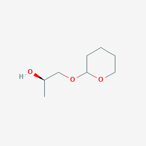 molecular formula C8H16O3 B13833223 2-Propanol,1-[(tetrahydro-2H-pyran-2-yl)oxy]-,(2R)-(9CI) 