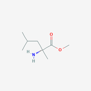 molecular formula C8H17NO2 B13833240 D-alpha-Methylleucine methyl ester 