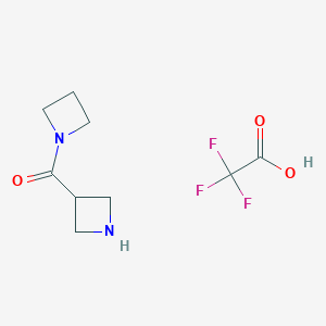 B1383327 Azetidin-1-yl(azetidin-3-yl)-methanone trifluoroacetate CAS No. 1706436-86-3