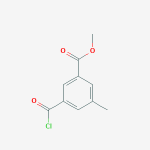 molecular formula C10H9ClO3 B13833314 Methyl 3-(chlorocarbonyl)-5-methylbenzoate CAS No. 388072-64-8