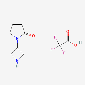 B1383332 1-(Azetidin-3-yl)pyrrolidin-2-one trifluoroacetate CAS No. 1706436-80-7