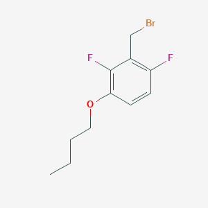 molecular formula C11H13BrF2O B1383333 3-丁氧基-2,6-二氟苄基溴 CAS No. 1706446-25-4