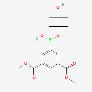 [3,5-Bis(methoxycarbonyl)phenyl]-(3-hydroxy-2,3-dimethylbutan-2-yl)oxyborinic acid