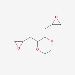 molecular formula C10H16O4 B13833337 2,3-Bis(oxiran-2-ylmethyl)-1,4-dioxane 