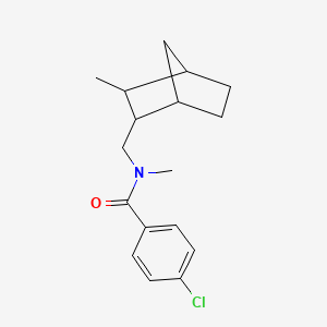 p-Chloro-N-methyl-N-(3-methyl-2-norbornylmethyl)benzamide