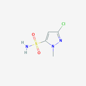 molecular formula C4H6ClN3O2S B13833382 5-(aminosulfonyl)-3-chloro-1-methyl-1H-pyrazol 