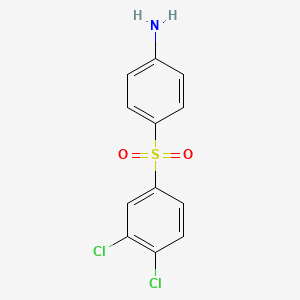 molecular formula C12H9Cl2NO2S B13833392 4-(3,4-Dichlorobenzene-1-sulfonyl)aniline CAS No. 35881-07-3