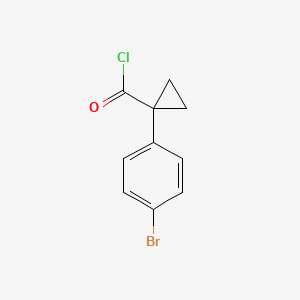 molecular formula C10H8BrClO B1383340 1-(4-Bromophenyl)cyclopropanecarbonyl chloride CAS No. 1239150-67-4