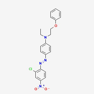 molecular formula C22H21ClN4O3 B13833412 4-[(2-Chloro-4-nitrophenyl)azo]-N-ethyl-N-(2-phenoxyethyl)aniline CAS No. 31030-27-0