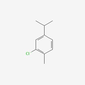 molecular formula C10H13Cl B13833436 Benzene, 2-chloro-1-methyl-4-(1-methylethyl)- CAS No. 4395-79-3