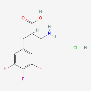 molecular formula C10H11ClF3NO2 B1383345 3-氨基-2-[(3,4,5-三氟苯基)甲基]丙酸盐酸盐 CAS No. 1798747-21-3