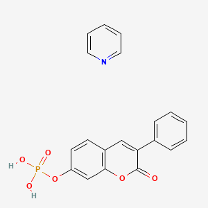 Pyridine 2-oxo-3-phenyl-2H-chromen-7-yl phosphate