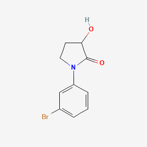 molecular formula C10H10BrNO2 B1383347 1-(3-溴苯基)-3-羟基吡咯烷-2-酮 CAS No. 1798714-21-2