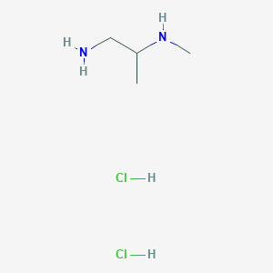 molecular formula C4H14Cl2N2 B1383348 (1-Aminopropan-2-yl)(methyl)amine dihydrochloride CAS No. 1086260-75-4