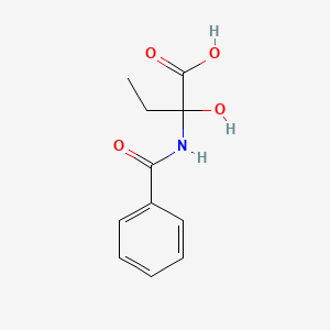 molecular formula C11H13NO4 B13833484 2-Benzamido-2-hydroxybutyric acid 