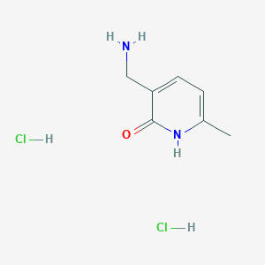 molecular formula C7H12Cl2N2O B1383349 3-(氨甲基)-6-甲基-1,2-二氢吡啶-2-酮二盐酸盐 CAS No. 857429-62-0