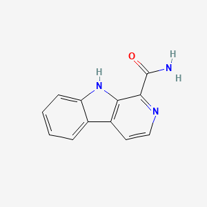 molecular formula C12H9N3O B13833492 9H-Pyrido[3,4-b]indole-1-carboxamide 