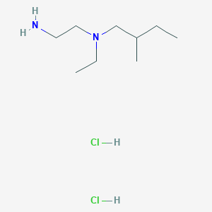 molecular formula C9H24Cl2N2 B1383351 (2-Aminoethyl)(ethyl)(2-methylbutyl)amine dihydrochloride CAS No. 1803597-36-5