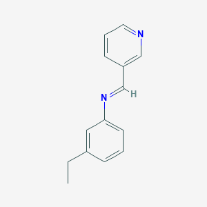 (Z)-N-(3-Ethylphenyl)-1-(3-pyridinyl)methanimine