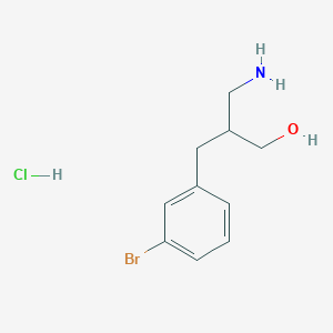 molecular formula C10H15BrClNO B1383353 3-氨基-2-[(3-溴苯基)甲基]丙-1-醇盐酸盐 CAS No. 1803606-14-5