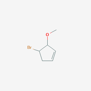 molecular formula C6H9BrO B13833533 4-Bromo-3-methoxycyclopentene 