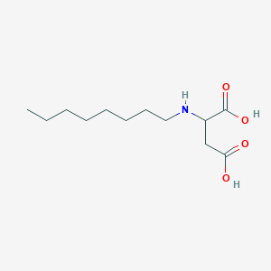 molecular formula C12H23NO4 B13833545 2-(Octylamino)butanedioic acid 