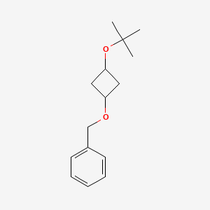 molecular formula C15H22O2 B1383355 {[3-(叔丁氧基)环丁氧基]甲基}苯 CAS No. 1803608-56-1