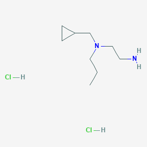 molecular formula C9H22Cl2N2 B1383358 (2-Aminoethyl)(cyclopropylmethyl)propylamine dihydrochloride CAS No. 1803592-41-7
