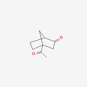 molecular formula C9H12O2 B13833589 4-Acetylbicyclo[2.2.1]heptan-2-one 