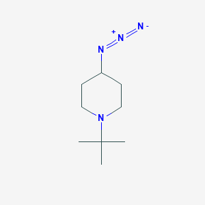 molecular formula C9H18N4 B1383361 4-叠氮基-1-叔丁基哌啶 CAS No. 1258956-25-0