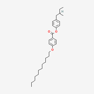 molecular formula C30H44O3 B13833617 Benzoic acid, 4-(dodecyloxy)-, 4-(2-methylbutyl)phenyl ester CAS No. 100545-65-1