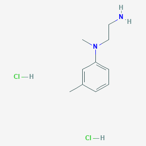 molecular formula C10H18Cl2N2 B1383362 N-(2-aminoethyl)-N,3-dimethylaniline dihydrochloride CAS No. 1803592-82-6