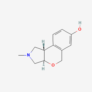 molecular formula C12H15NO2 B13833640 (3aR,9bS)-2-methyl-3,3a,5,9b-tetrahydro-1H-isochromeno[3,4-c]pyrrol-7-ol 