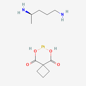 cyclobutane-1,1-dicarboxylic acid;(4R)-pentane-1,4-diamine;platinum