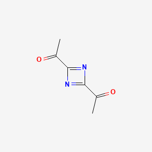 molecular formula C6H6N2O2 B13833642 1-(4-Acetyl-1,3-diazet-2-yl)ethanone 