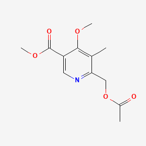 Methyl 6-(acetyloxymethyl)-4-methoxy-5-methylpyridine-3-carboxylate