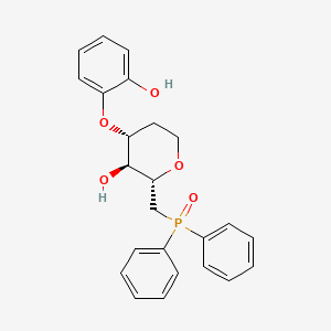 1,5-Anhydro-3-2,6-dideoxy-6-(diphenylphosphinyl)-3-O-(2-hydroxyphenyl)-D-arabino-hexitol