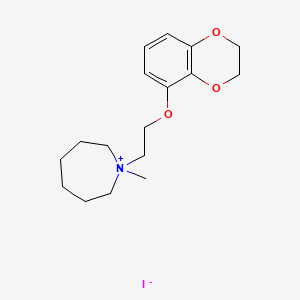 1-(2-(1,4-Benzodioxan-5-yloxy)ethyl)-1-methylhexahydro-1H-azepinium iodide