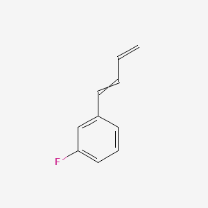 molecular formula C10H9F B13833773 Benzene, 1-(1,3-butadienyl)-3-fluoro- 