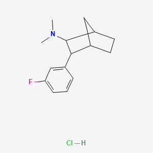 3-(3-Fluorophenyl)-N,N-dimethylbicyclo[2.2.1]heptan-2-amine hydrochloride