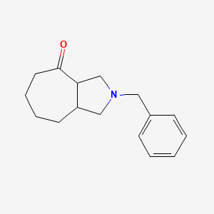 molecular formula C16H21NO B1383382 2-苄基-十氢环庚[c]吡咯-4-酮 CAS No. 1486520-08-4