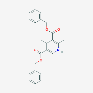 molecular formula C23H23NO4 B13833822 Dibenzyl 2,4-dimethyl-1,4-dihydropyridine-3,5-dicarboxylate CAS No. 36138-79-1