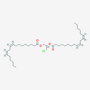 9,12-Octadecadienoic acid (9Z,12Z)-, 1-(chloromethyl)-1,2-ethanediyl ester (9CI); 9,12-Octadecadienoic acid (Z,Z)-, 1-(chloromethyl)-1,2-ethanediyl ester; 3-Chloro-1,2-propanediol dilinoleate; Rac-1,2-bis(linoleoyl)-3-chloropropane-1,2-diol