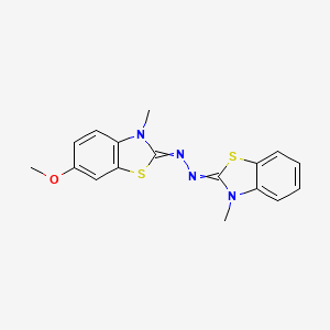 molecular formula C17H16N4OS2 B13833880 6-methoxy-3-methyl-N-[(3-methyl-1,3-benzothiazol-2-ylidene)amino]-1,3-benzothiazol-2-imine 